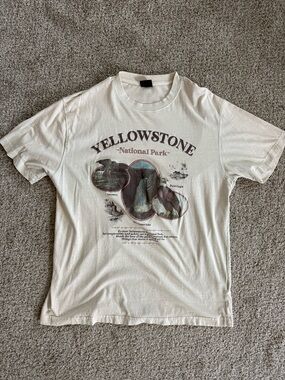 Cotton On Yellowstone National Park Graphic Tee - Cream
